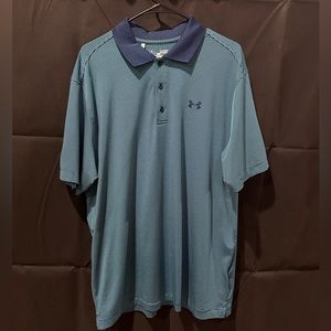 XL Blue Under Armour polo shirt
